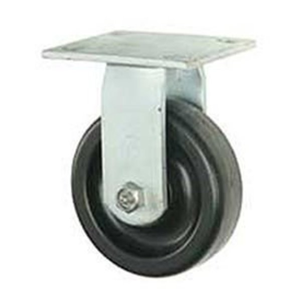 Casters, Wheels & Industrial Handling Heavy Duty Caster, Rigid Plate, 8 Plastic Wheel, 800 Lb. Capacity CW4-820R-PHRB